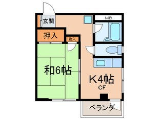 金子ハイツの物件間取画像